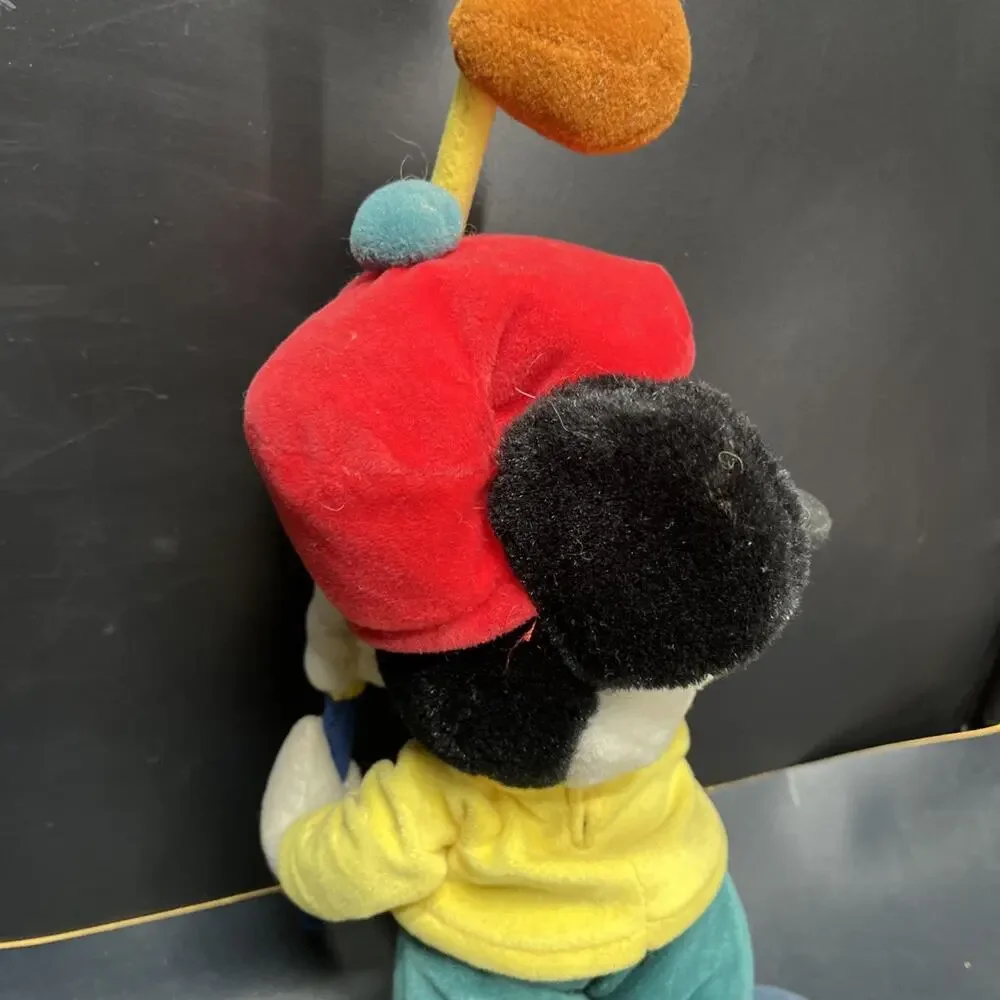 Vintage Mickey Mouse 14” Golfer Plush 1990s Retro Disney Collectible